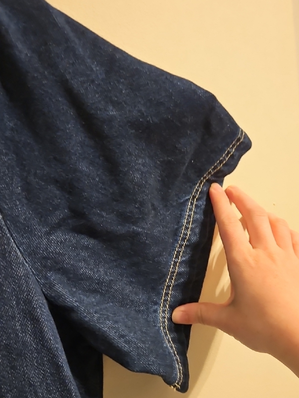 Free Assembly Short Sleeve Jean Midi Dress. In EUC - Picture 3 of 6